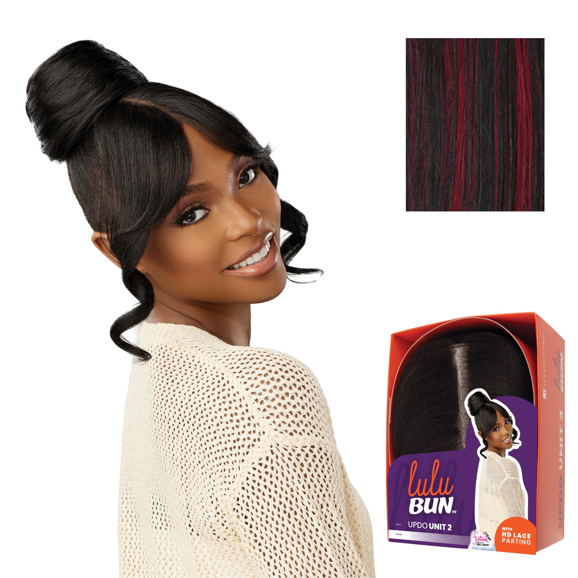 Amazon.com : Sensationnel Lulu bun updo hairextensions - unit 2